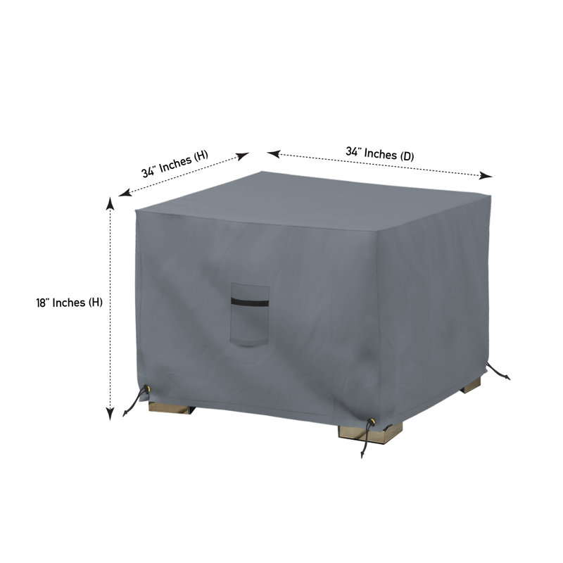 Breakwater Bay Heavy Duty Waterproof Outdoor Square Ottoman Deck Box